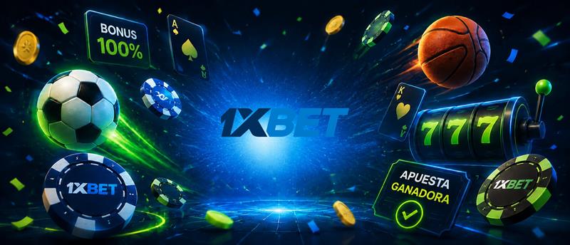 Collage de juegos de casino 1xBet: tragamonedas, ruleta y cartas